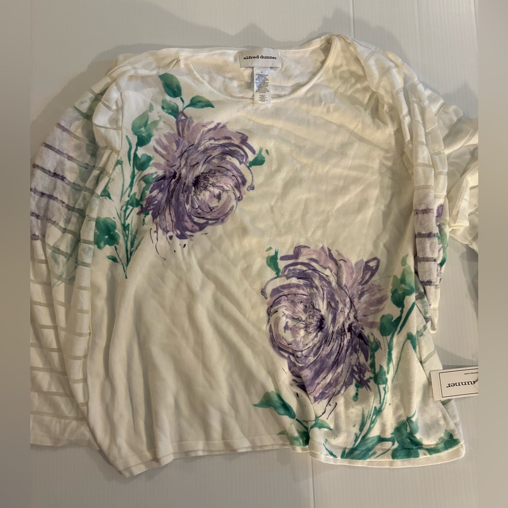 NWT Alfred Dunner large sweater